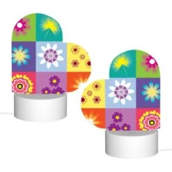 Love Acrylic Night Light, A Colorful Collage Of Flowers In Different Colors. -Cute Night Light Shop f0044b74514b9975ca26a76b8acb9d3d6a1a5c5a