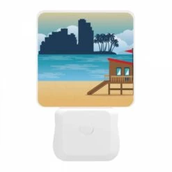 Night Light, A Beach Scene With A Lifeguard Tower And A Palm Tree. 11 Night Light, A Beach Scene With A Lifeguard Tower And A Palm Tree. -Cute Night Light Shop f04ec5261263f0f1adc19171b512ca8fc57f447b