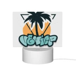 Rectangular Acrylic Night Light, A Logo For Venice Beach. -Cute Night Light Shop f1499ea233147a978c4bcd505d86415a517f6f7b