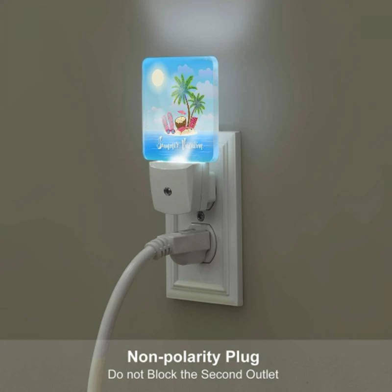 Night Light Set of 2, A cartoon of a beach with a palm tree Night Light Set Of 2, A Cartoon Of A Beach With A Palm Tree -Cute Night Light Shop f1893561069636c8c0ea24dba323d557b026c1fb