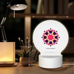 Round Acrylic Night Light, A Colorful Flower With A Pink Center And Purple Petals. 7 Round Acrylic Night Light, A Colorful Flower With A Pink Center And Purple Petals. -Cute Night Light Shop f2b29abc8c855ea1988b2f6f843f6d268d2bd696