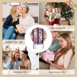 Round Acrylic Night Light, Three Colorful Designs Are Displayed On A Wall. -Cute Night Light Shop f307b7113bcf5684f5cc9d967c0c372049379d6c