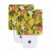 Night Light Set Of 2, A Colorful Floral Pattern With A Bird And A Frog. 1 Night Light Set Of 2, A Colorful Floral Pattern With A Bird And A Frog. -Cute Night Light Shop f3c6b05a4f05e7d6866b7302298dd8944cf0584a