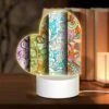 Love Acrylic Night Light, Three Colorful Designs Are Displayed On A Wall.