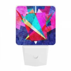 Night Light, A Colorful Abstract Art Piece With A Blue Background. -Cute Night Light Shop f48b0e043330120c6ddf28ff9bee42da0f7f435f