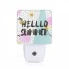 Night Light, A Sign That Says "Hello Summer" With A Gold Border. -Cute Night Light Shop f56659a97bd1f397e0bd3d4156237dcbd10d6d25