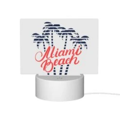Rectangular Acrylic Night Light, A Logo For The Miami Beach. 11 Rectangular Acrylic Night Light, A Logo For The Miami Beach. -Cute Night Light Shop f6d53190afa905ed06558b07fb4a264870ffdca4