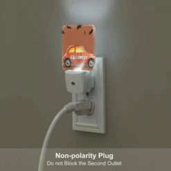 Night Light, A Small Orange Car With A Happy Halloween Sign On The Side. -Cute Night Light Shop f7083960eba6135e7b21141dab3d735fa13c22f3