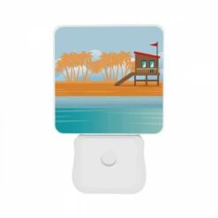 Night Light Set Of 2, A Small Hut Is Situated On A Sandy Beach. -Cute Night Light Shop f7dbf75a36ba4a0dea6c4b67173100444035ef88