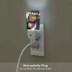 Night Light, A Sign That Says Happy Halloween With A Pumpkin And A Lit Candle. 5 Night Light, A Sign That Says Happy Halloween With A Pumpkin And A Lit Candle. -Cute Night Light Shop f87241be8c335ff20bef5423290810e1a5c45a5f