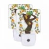 Night Light Set Of 2, A Woman Wearing A Grass Skirt And A Flower In Her Hair. -Cute Night Light Shop f9242cbb92d02466dcd2bac41aca752e258b2f10