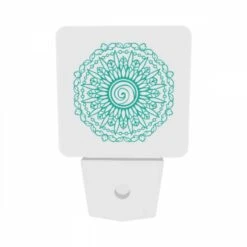 Night Light Set Of 2, A Blue And Green Flower Design. -Cute Night Light Shop fa297a166e6133778efc4fb700167ec126733876