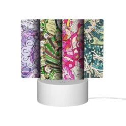 Rectangular Acrylic Night Light, Three Colorful Artworks Are Displayed Side By Side. -Cute Night Light Shop fa8a8c1f3b3db074849dcaae76b32307807a35d4