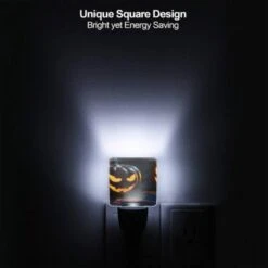 Night Light Set Of 2, Two Pumpkins With Scary Faces On Them. -Cute Night Light Shop fbc40e6b18b67b01227a238589bd4fc4e0ce2d48