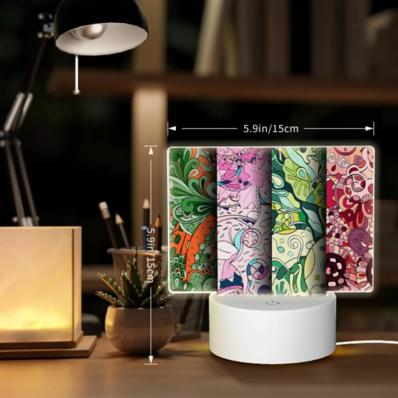 Rectangular Acrylic Night Light, Four different colored designs of a face. Rectangular Acrylic Night Light, Four Different Colored Designs Of A Face. -Cute Night Light Shop fc353baa4ae67ad025a753f7790191bdd2edb650