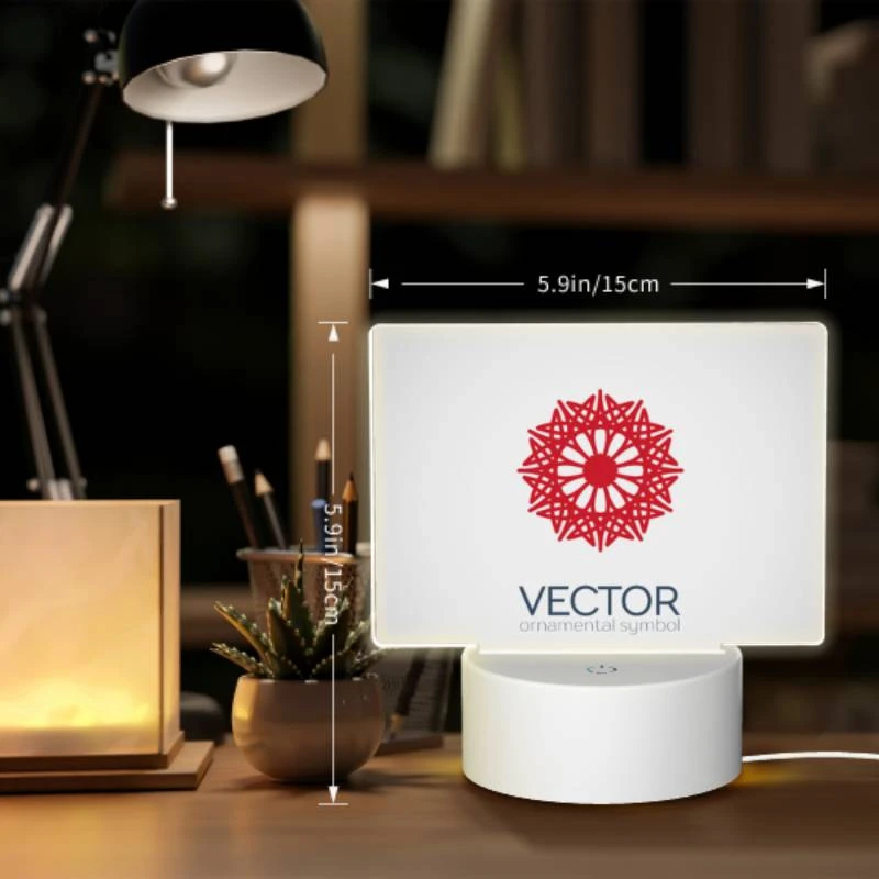 Rectangular Acrylic Night Light, A red and white circle with a red center. Rectangular Acrylic Night Light, A Red And White Circle With A Red Center. -Cute Night Light Shop fc5c52e05fbe9f61f33bb3a3978099f6d5e471f9