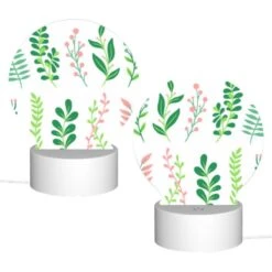 Round Acrylic Night Light, A Collection Of Six Different Plants 3 Round Acrylic Night Light, A Collection Of Six Different Plants -Cute Night Light Shop fd728e18b2ec62ff5f36848f89159a57682ca9ee
