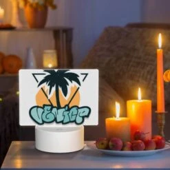 Rectangular Acrylic Night Light, A Logo For Venice Beach. -Cute Night Light Shop fd7f1bef14ab23eb43ddd81b9cbaaea5f10e3ba7