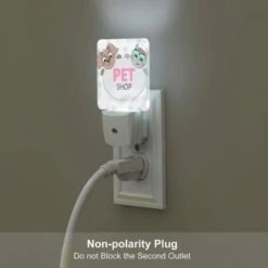 Night Light Set Of 2, A Pink Sign With A Cat And A Dog On It. -Cute Night Light Shop fe297a1cfce07a326a37798b79dcaee560653ac5