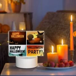 Rectangular Acrylic Night Light, A Collection Of Four Different Halloween Party Images. -Cute Night Light Shop fe5205e25519eb0603f73d88b8134e50ef99ace1