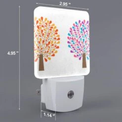 Night Light Set Of 2, Two Trees With Different Colored Leaves. -Cute Night Light Shop fff9012af34440e48e10726852669d5248d31423